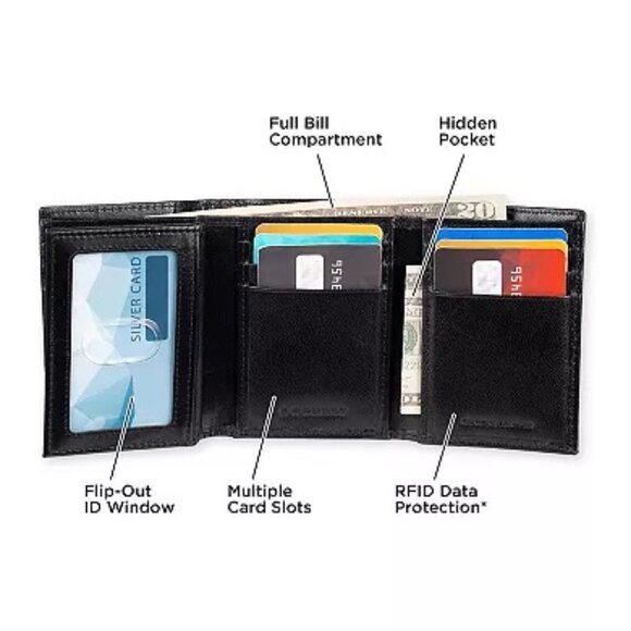 Men's Dockers® RFID-Blocking Extra-Capacity Trifold Wallet - Picture 8 of 8